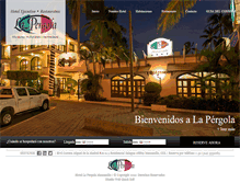 Tablet Screenshot of lapergola.com.mx